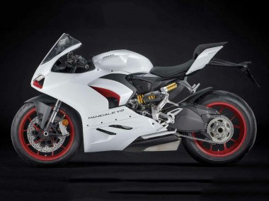 2020-2024 Ducati Panigale V2 Motorcycle Fairings - White Red Matte Black