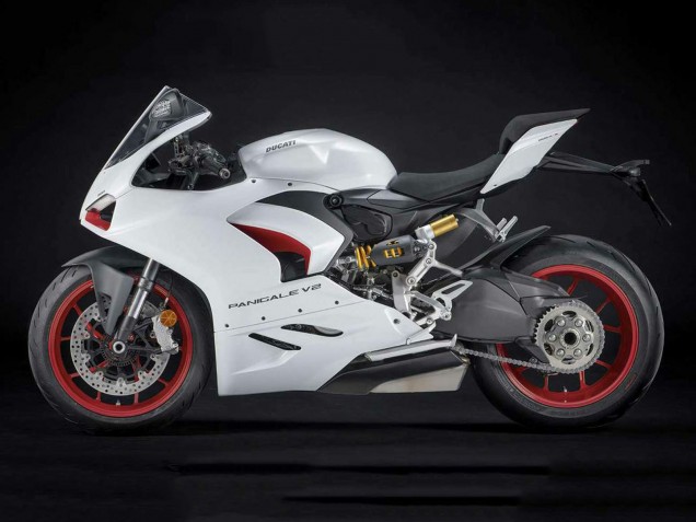 2020-2024 Ducati Panigale V2 Motorcycle Fairings - White Red Matte Black