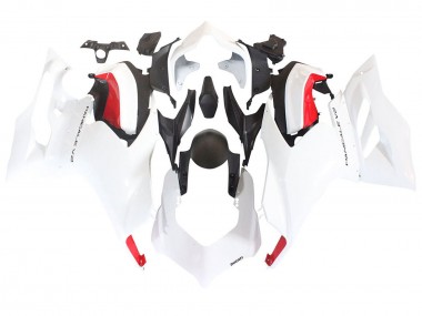 2020-2024 Ducati Panigale V2 Motorcycle Fairings - White Red Matte Black