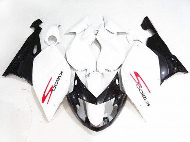 2005-2010 BMW K1200S Motorcycle Fairings - White Glossy Black