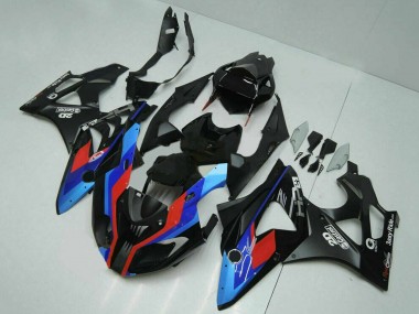 2009-2014 BMW S1000RR Motorcycle Fairings - Blue Red Matte Black Castrol