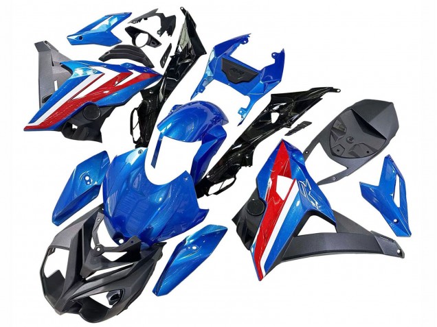 2014-2016 BMW S1000R Motorcycle Fairings - Blue Red