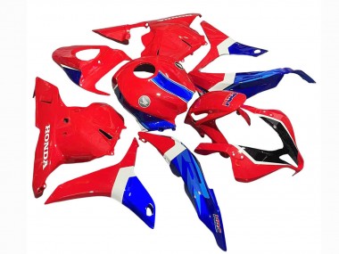2009-2012 Honda CBR600RR Motorcycle Fairings - White Red Blue HRC