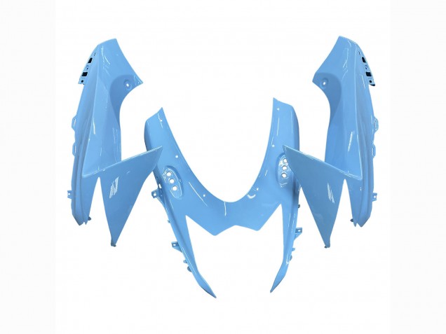 2011-2024 Suzuki GSXR 600 / GSXR 750 Motorcycle Fairings - Light Blue Black