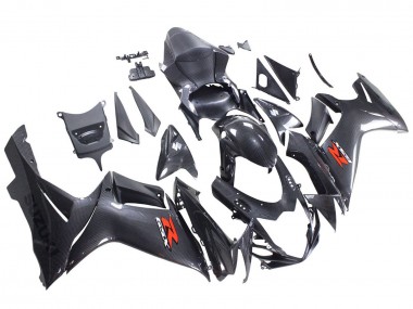 2011-2024 Suzuki GSXR 600 / GSXR 750 Motorcycle Fairings - Black Carbon Fiber Red