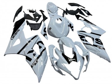 2005-2006 Suzuki GSXR 1000 Motorcycle Fairings - White Black