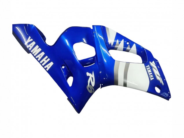 1998-2002 Yamaha YZF 600 R6 Motorcycle Fairings - Blue White