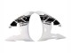 2003-2004 Yamaha YZF R6 Motorcycle Fairing - White Glossy Black