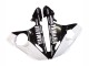 2003-2004 Yamaha YZF R6 Motorcycle Fairing - White Glossy Black