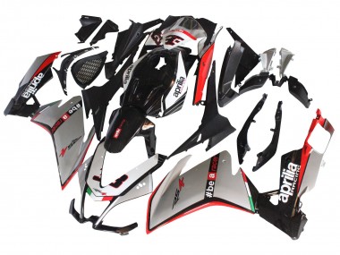 2012-2018 Aprilia RS4 50 125 Motorcycle Fairings - Silver Red Glossy Black