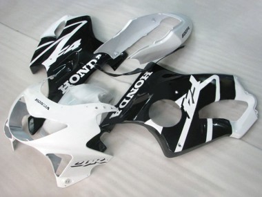 1999-2000 Honda CBR600 F4 Motorcycle Fairings - White Glossy Black
