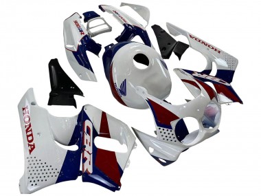 1992-1993 Honda CBR900RR 893 Motorcycle Fairings - White Red Dark Blue