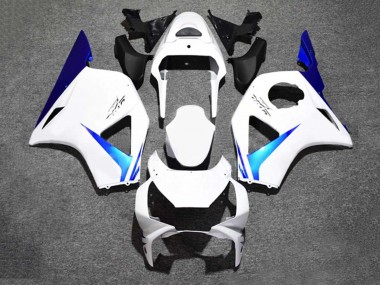 2002-2003 Honda CBR900RR 954 Motorcycle Fairings - White Blue
