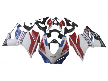 2015-2020 Ducati 1299 Motorcycle Fairings - White Red Blue Matte Black Unibat Flex-Box