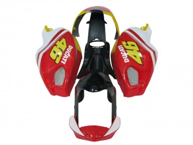 2008-2012 Ducati Monster 696 796 1100 1100S Motorcycle Fairings - White Red Glossy Black Yellow 46
