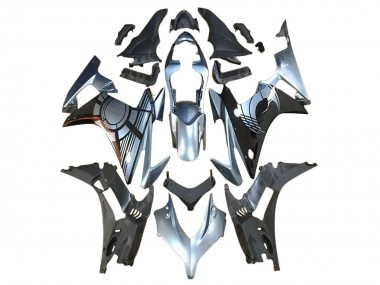 2013-2015 Honda CBR500R Motorcycle Fairing Kits - Silver Glossy Black
