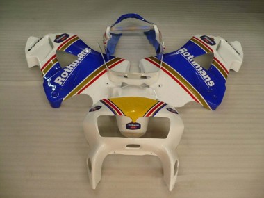 1998-2001 Honda VFR 800 Motorcycle Fairings - White Blue Gold Rothmans