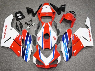 2004-2005 Honda CBR1000RR Motorcycle Fairing - White Red Blue HRC