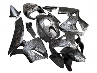 2005-2006 Honda CBR600RR Motorcycle Fairings - Black Forged Carbon Fiber