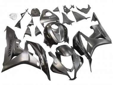 2007-2008 Honda CBR600RR Motorcycle Fairing - Silver Glossy Black