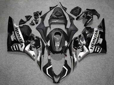 2009-2012 Honda CBR600RR Motorcycle Fairings - Silver Glossy Black HRC