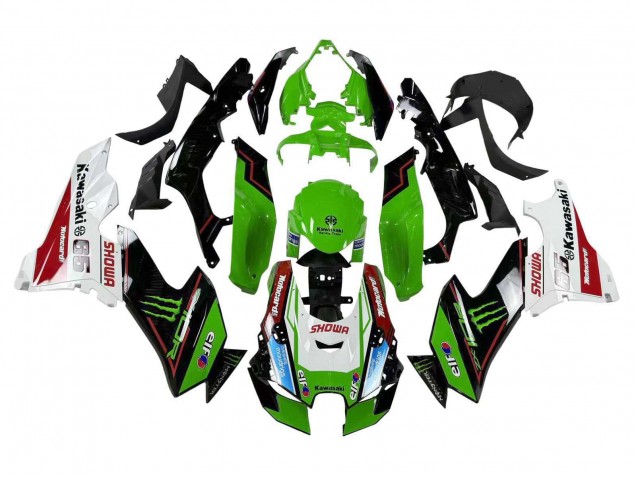 2021-2026 Kawasaki ZX10R Motorcycle Fairings - Green Black White Red Blue Showr Elf Monster