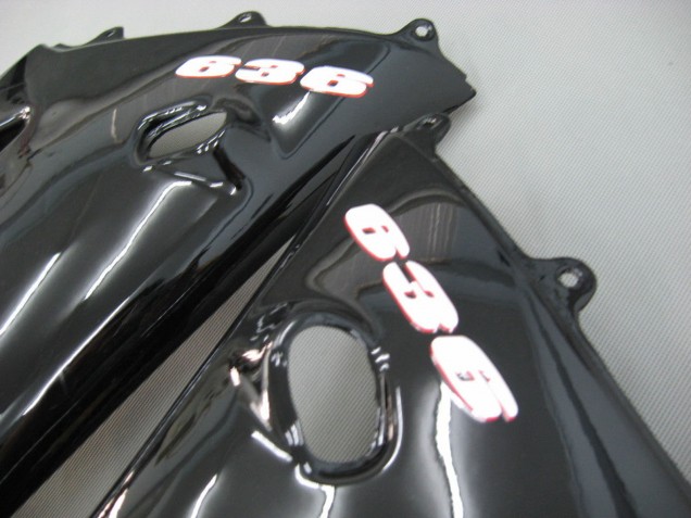 2003-2004 Kawasaki ZX6R Motorcycle Fairings - Glossy Black