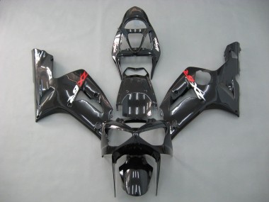 2003-2004 Kawasaki ZX6R Motorcycle Fairings - Glossy Black