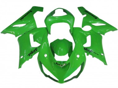 2005-2006 Kawasaki ZX6R Motorcycle Fairings - Green