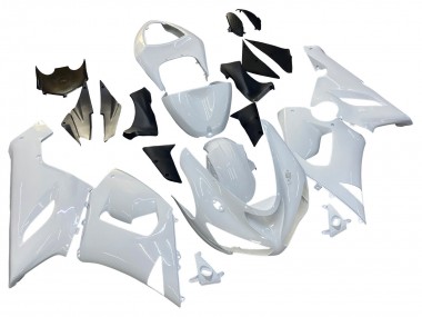 2005-2006 Kawasaki ZX6R Motorcycle Fairings - White