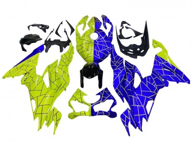 2019-2022 Kawasaki ZX6R Motorcycle Fairings - Blue Yellow