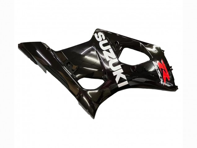 2003-2004 Suzuki GSXR 1000 Motorcycle Fairings - Glossy Black White Red Decals