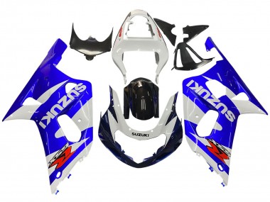 2001-2003 Suzuki GSXR 600 / GSXR 750 Motorcycle Fairing - White Blue Glossy Black Red