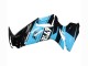 2011-2024 Suzuki GSXR 600 / GSXR 750 Motorcycle Fairings - Glossy Black Light Blue