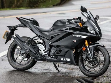 2019-2021 Yamaha YZF R3/R25 Motorcycle Fairings - Matte Black Silver
