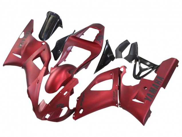 2000-2001 Yamaha YZF 1000 R1 Motorcycle Fairings - Matte Red