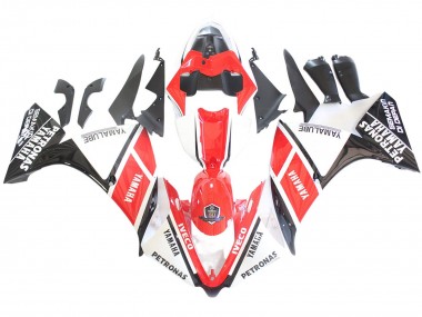 2012-2014 Yamaha YZF 1000 R1 Motorcycle Fairings - White Red Glossy Black Petronas