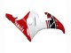 2003-2004 Yamaha YZF R6 Motorcycle Fairing - White Red Glossy Black
