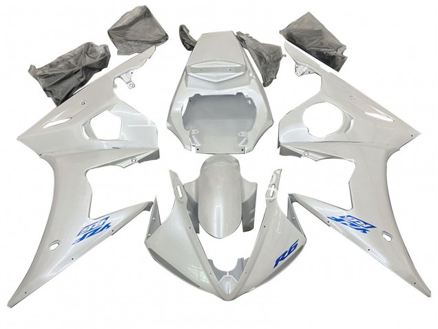 2006-2009 Yamaha YZF R6S Motorcycle Fairing - White