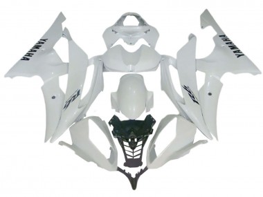 2008-2016 Yamaha YZF 600 R6 Motorcycle Fairings - Glossy White