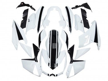 2010-2013 Kawasaki Z1000 Motorcycle Fairings - White Black