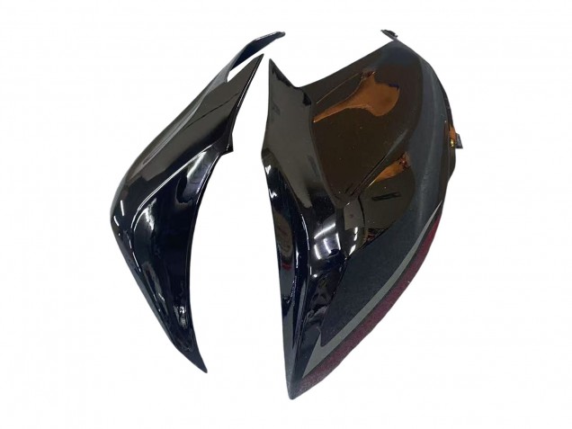 2013-2018 Kawasaki Z800 Motorcycle Fairings - Glossy Black Red