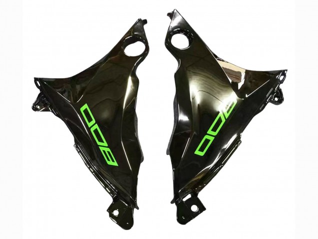 2013-2018 Kawasaki Z800 Motorcycle Fairings - Green Glossy Black