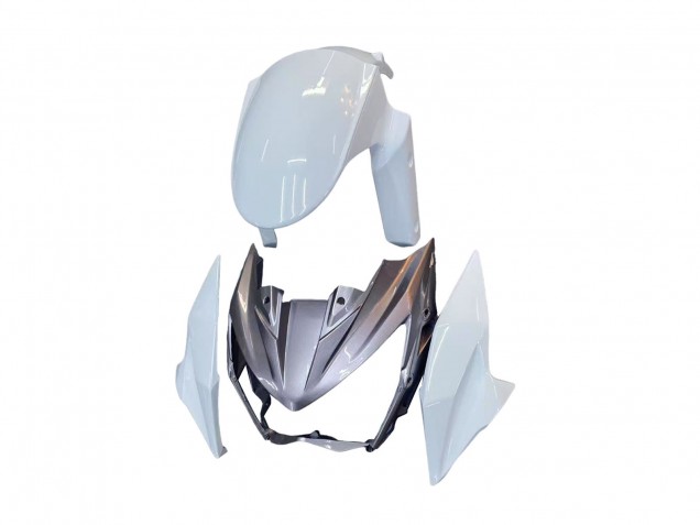 2013-2018 Kawasaki Z800 Motorcycle Fairings - White Green Silver Black