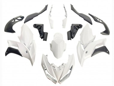 2015-2020 Kawasaki Versys 650 Motorcycle Fairings - White Matte Black