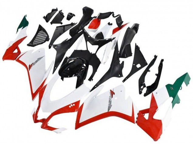 2009-2015 Aprilia RSV4 1000 Abs Fairings - White Red Black Green