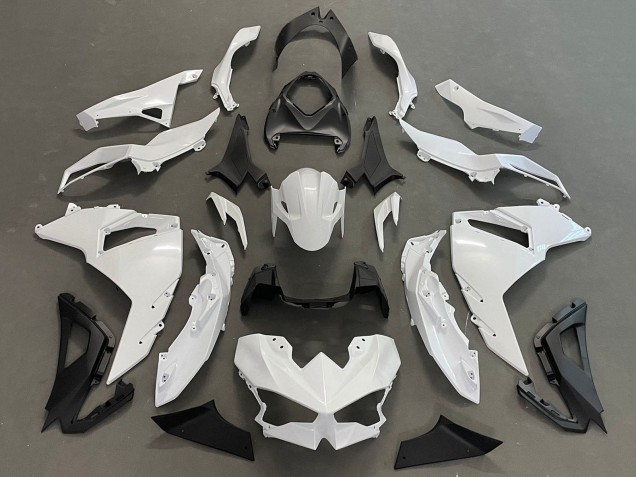 2024-2026 Kawasaki Ninja 500 EX500R Motorcycle Fairings - White Black