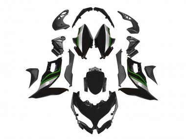 2015-2020 Kawasaki Versys 650 Motorcycle Fairings - Black Green Silver