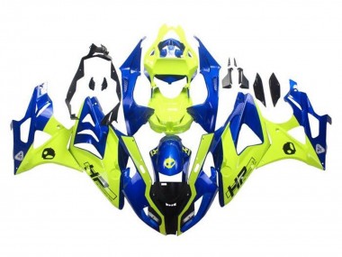 2009-2014 BMW S1000RR Motorcycle Fairings - Blue Yellow HP