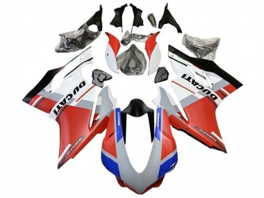 2015-2020 Ducati 959/1299 Motorcycle Fairings - White Red Blue Matte Black